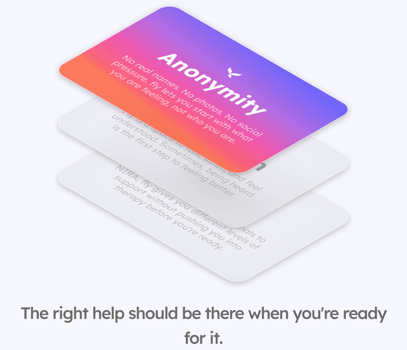 Three pillars: Anonymity, Connection, and Support